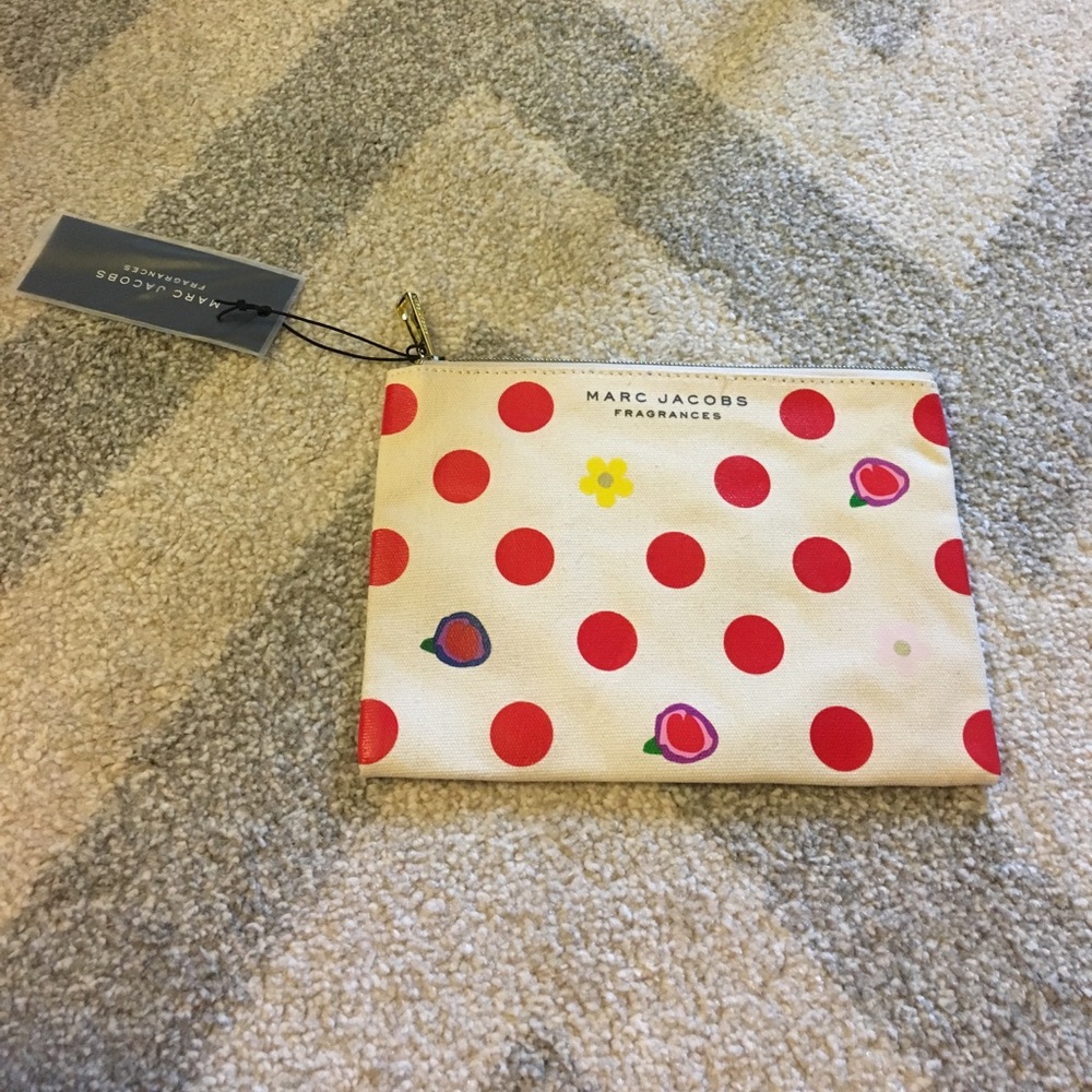 Marc Jacobs Red Polka Dot Cosmetic Bag